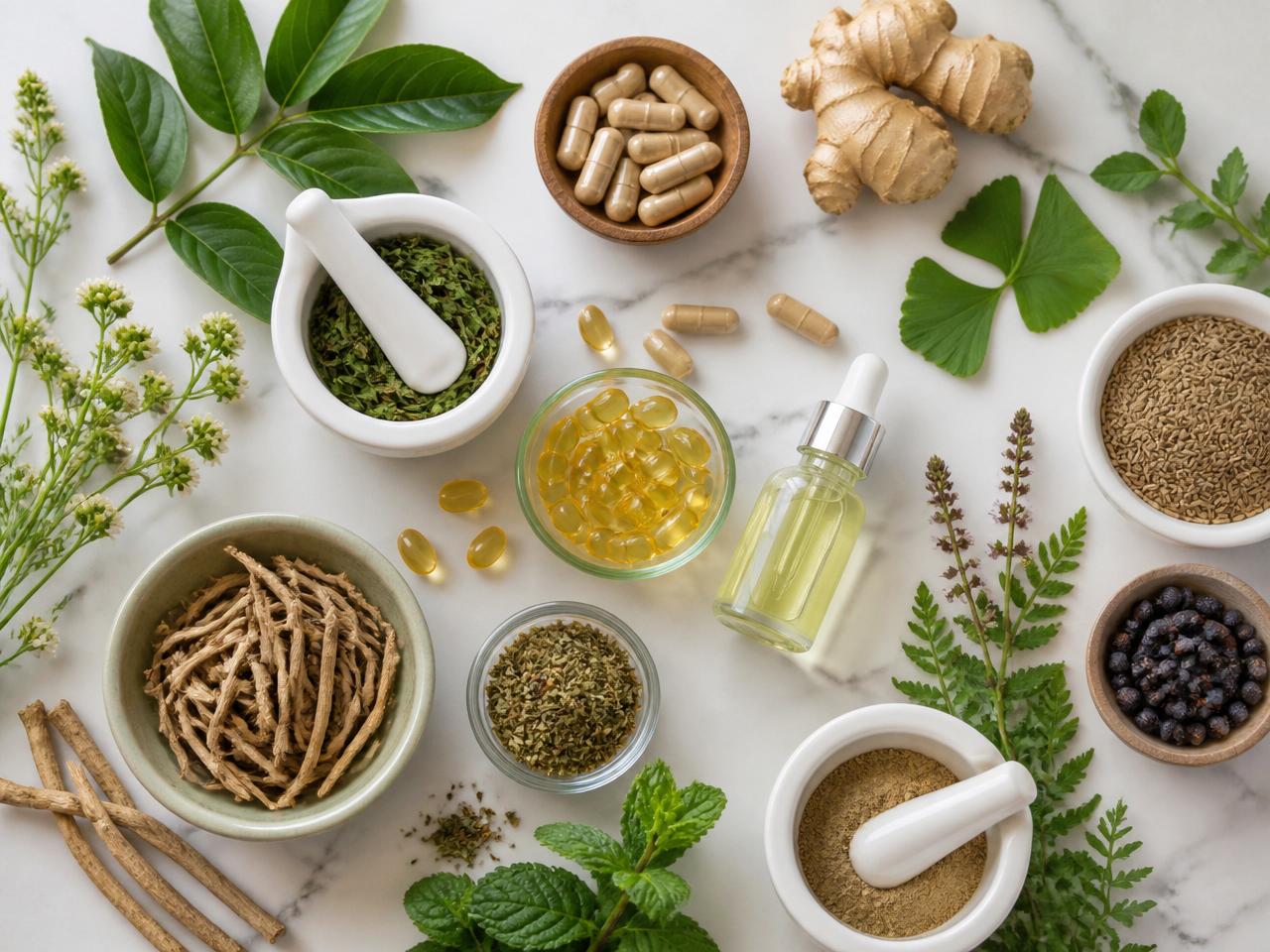 Natural botanical ingredients used in the Revintis Forte formula